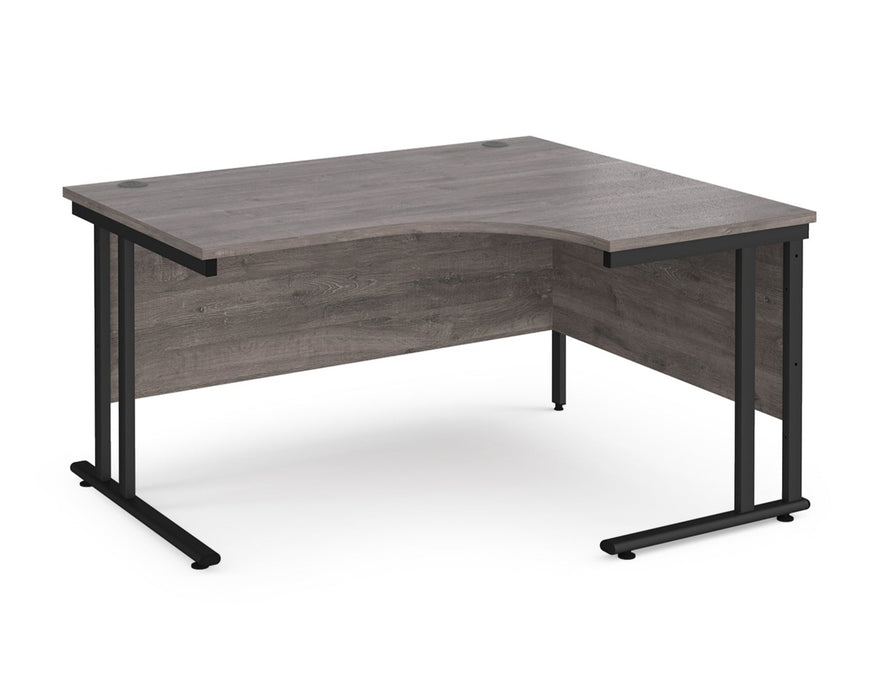 Maestro 25 - Right Hand Ergonomic Desk - Black Frame.