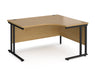 Maestro 25 - Right Hand Ergonomic Desk - Black Frame.