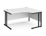 Maestro 25 - Right Hand Ergonomic Desk - Black Frame.