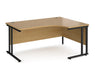 Maestro 25 - Right Hand Ergonomic Desk - Black Frame.