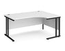 Maestro 25 - Right Hand Ergonomic Desk - Black Frame.