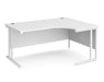 Maestro 25 - Right Hand Ergonomic Desk - White Frame.