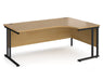 Maestro 25 - Right Hand Ergonomic Desk - Black Frame.