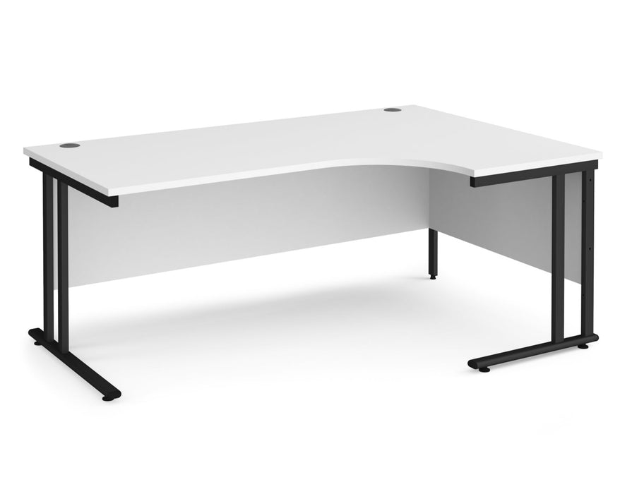 Maestro 25 - Right Hand Ergonomic Desk - Black Frame.