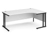 Maestro 25 - Right Hand Ergonomic Desk - Black Frame.