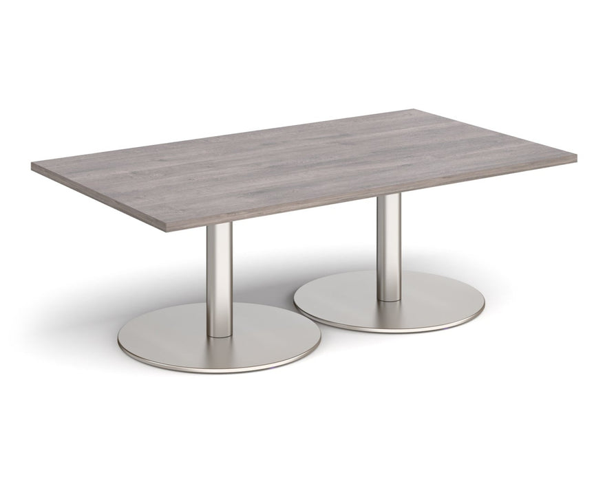 Monza - Rectangular Coffee Table - Brushed Steel Base