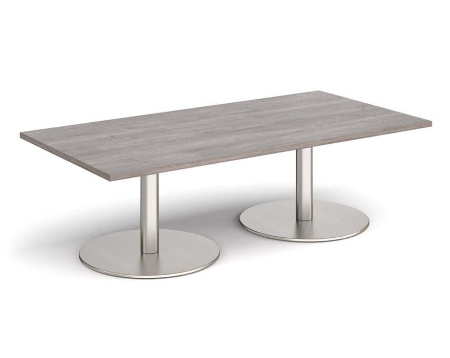 Monza - Rectangular Coffee Table - Brushed Steel Base