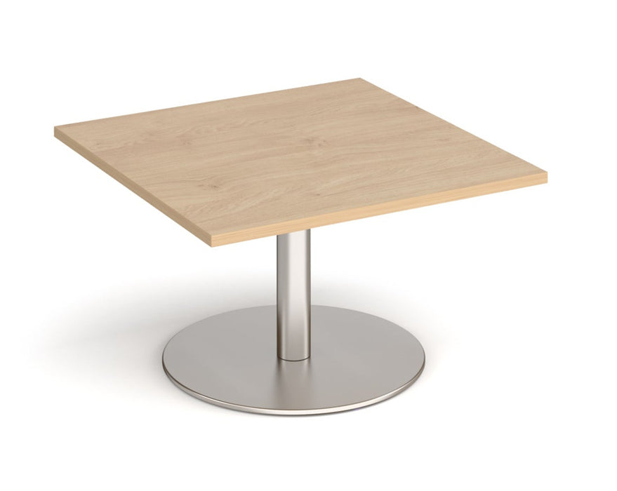 Monza - Square Coffee Table - Brushed Steel Base