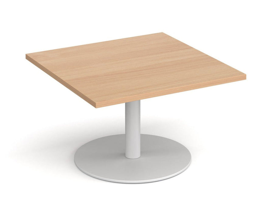 Monza - Square Coffee Table - White Base.