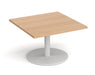 Monza - Square Coffee Table - White Base.