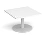 Monza - Square Coffee Table - White Base.