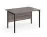 Maestro 25 - Straight Rectangular Desk - Black H-frame Leg.