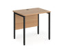 Maestro 25 - Straight Desk - Black H-frame Leg.