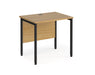 Maestro 25 - Straight Desk - Black H-frame Leg.