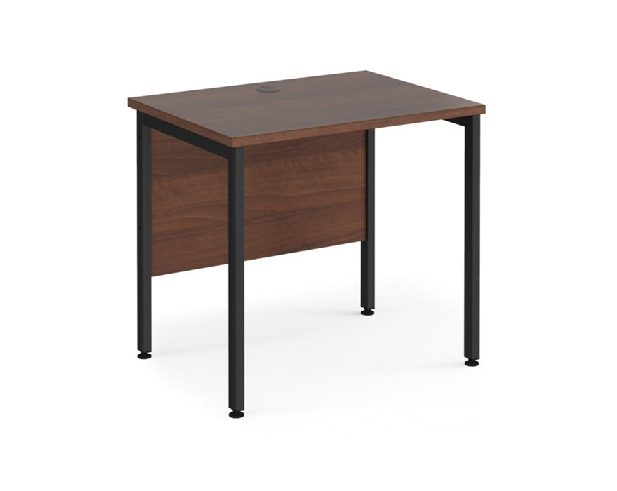 Maestro 25 - Straight Desk - Black H-frame Leg.