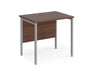 Maestro 25 - Straight Desk - Silver H-frame Leg.