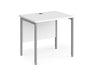 Maestro 25 - Straight Desk - Silver H-frame Leg.