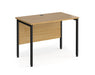 Maestro 25 - Straight Desk - Black H-frame Leg.