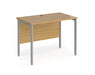 Maestro 25 - Straight Desk - Silver H-frame Leg.