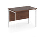 Maestro 25 - Straight Desk - White H-frame Leg.