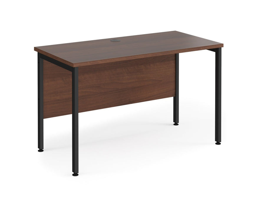 Maestro 25 - Straight Desk - Black H-frame Leg.