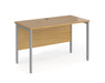 Maestro 25 - Straight Desk - Silver H-frame Leg.