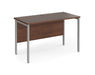 Maestro 25 - Straight Desk - Silver H-frame Leg.