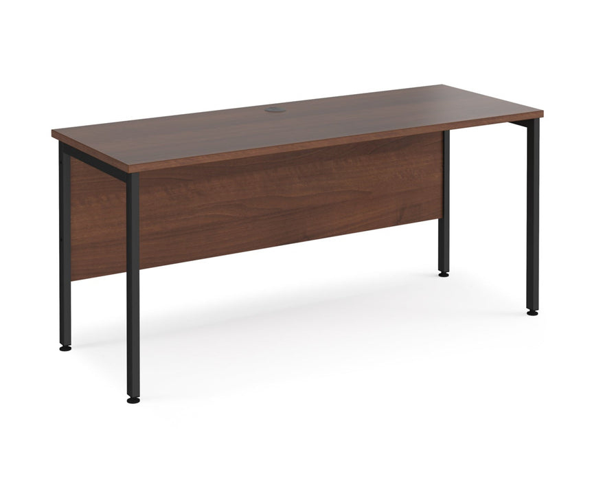 Maestro 25 - Straight Desk - Black H-frame Leg.