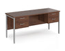 Maestro 25 - Straight Desk 1600mm x 600mm with Two x 2 Drawer Pedestals.