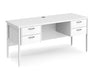 Maestro 25 - Straight Desk 1600mm x 600mm with Two x 2 Drawer Pedestals.