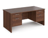 Maestro 25 - Panel End Leg 800mm Desk with 2x Two Drawer Pedestals.