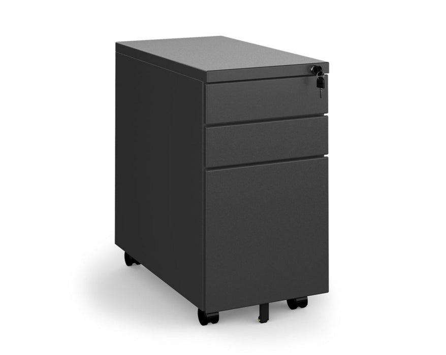 Three Drawer Mobile Steel Pedestal