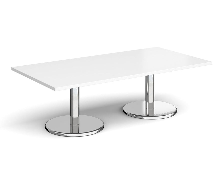 Pisa - Rectangular Coffee Table - Chrome Base.