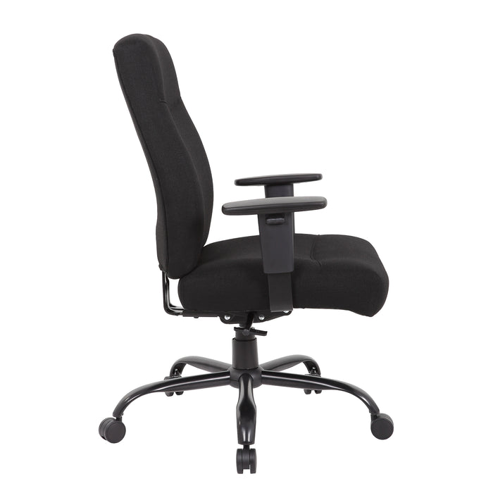 Porter bariatric operator chair with black fabric seat and back