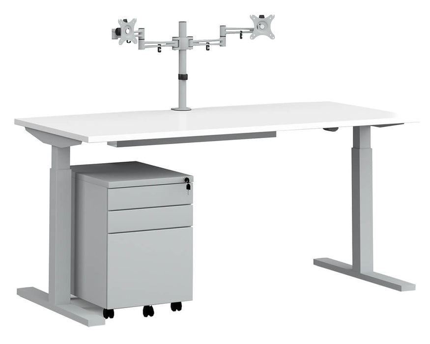 Elev8 Mono- Straight Sit-Stand Workstation.