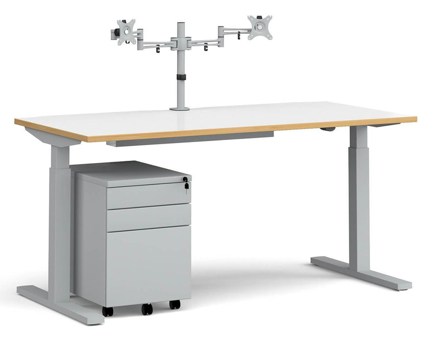 Elev8 Mono- Straight Sit-Stand Workstation.