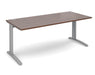 TR10 - Straight Desk with Cabel Managed Cantilever Leg - 800mm - Silver Frame.