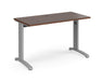 TR10 - Straight Desk with Cabel Managed Cantilever Leg - 600mm - Silver Frame.