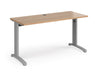 TR10 - Straight Desk with Cabel Managed Cantilever Leg - 600mm - Silver Frame.