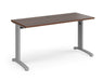 TR10 - Straight Desk with Cabel Managed Cantilever Leg - 600mm - Silver Frame.