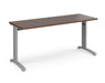 TR10 - Straight Desk with Cabel Managed Cantilever Leg - 600mm - Silver Frame.