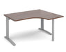 TR10 - Right Hand Ergonomic Desk - Silver Frame.