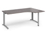 TR10 - Right Hand Ergonomic Desk - Silver Frame.