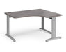 TR10 - Deluxe Right Hand Ergonomic Desk - Silver Frame.