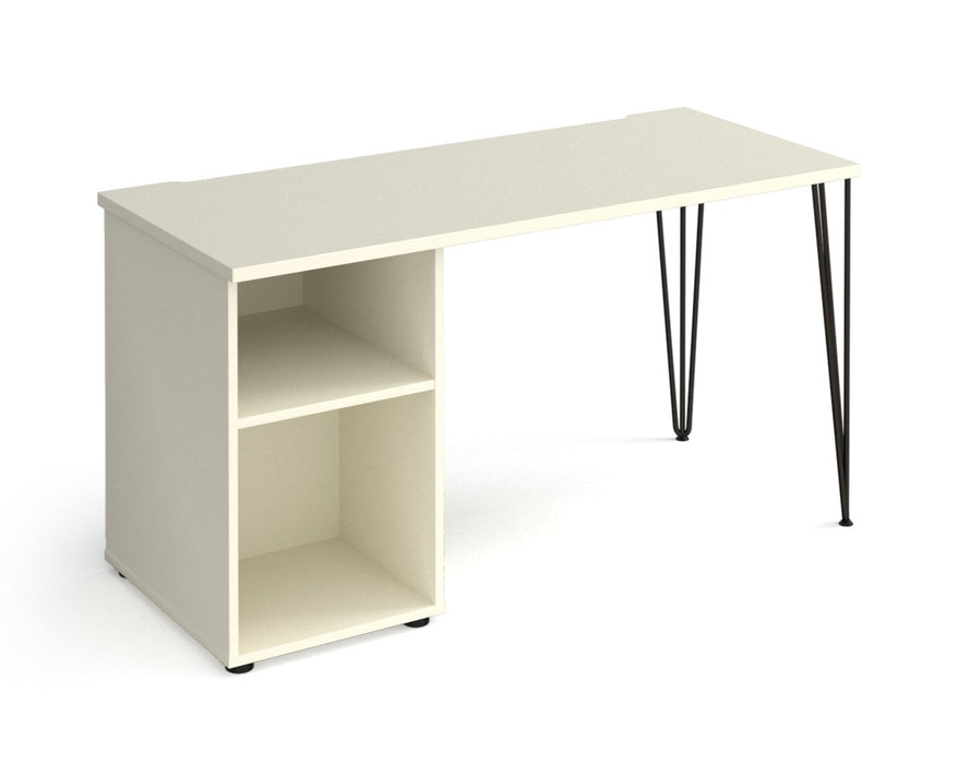 Tikal - Hairpin Led Desk with Pedestal.