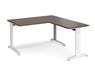 TR10 - Single Desk with Return - White Frame.