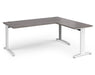 TR10 - Single Desk with Return - White Frame.