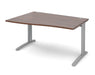 TR10 - Left Hand Wave Desk - Silver Frame.