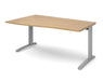 TR10 - Left Hand Wave Desk - Silver Frame.