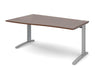 TR10 - Left Hand Wave Desk - Silver Frame.